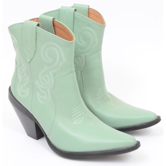 Dingo Women Size 11 Pretty N' Prissy Mint Leather Western Cowboy Boot NEW - Picture 2 of 12